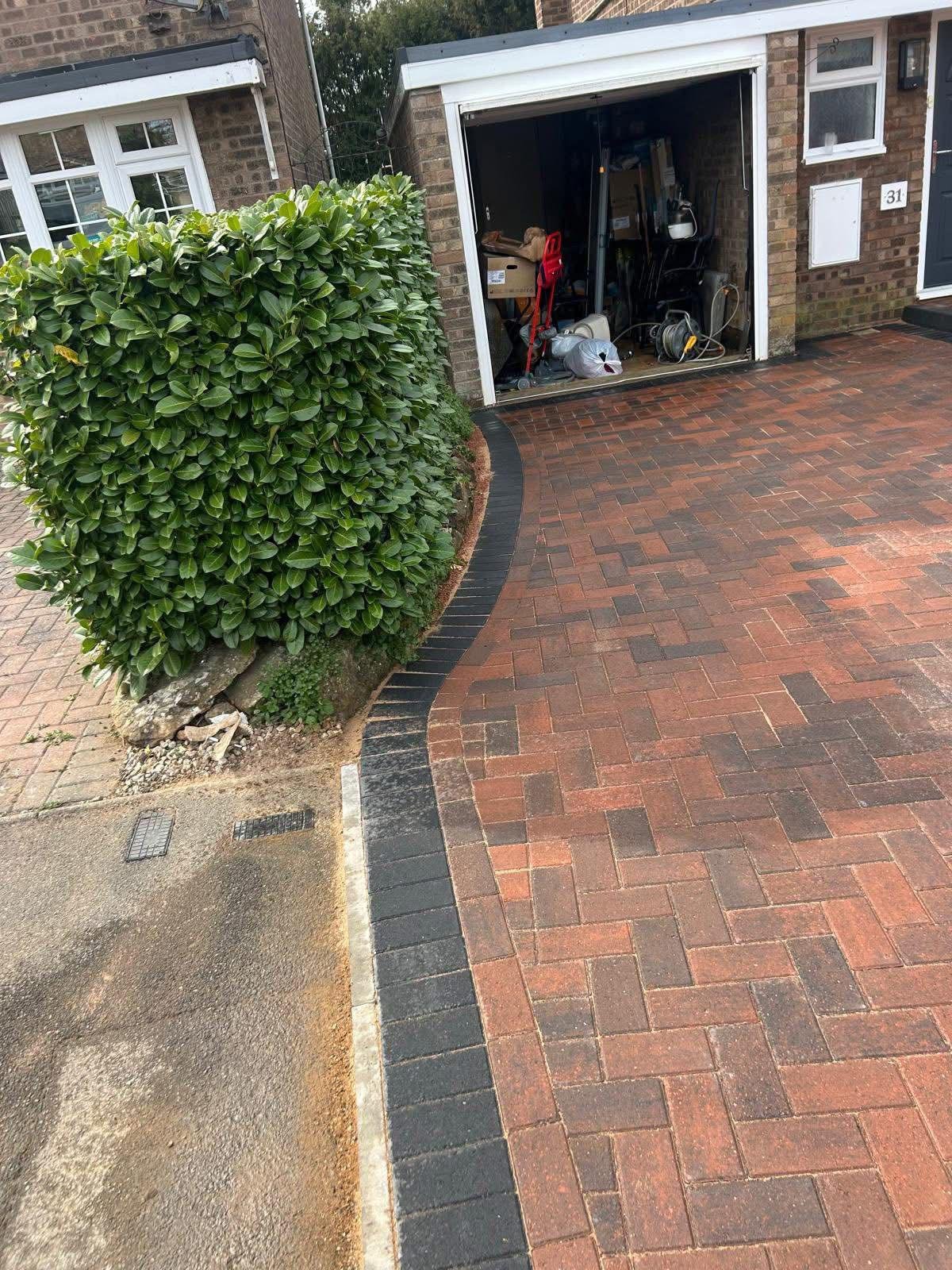 Paving and landscaping