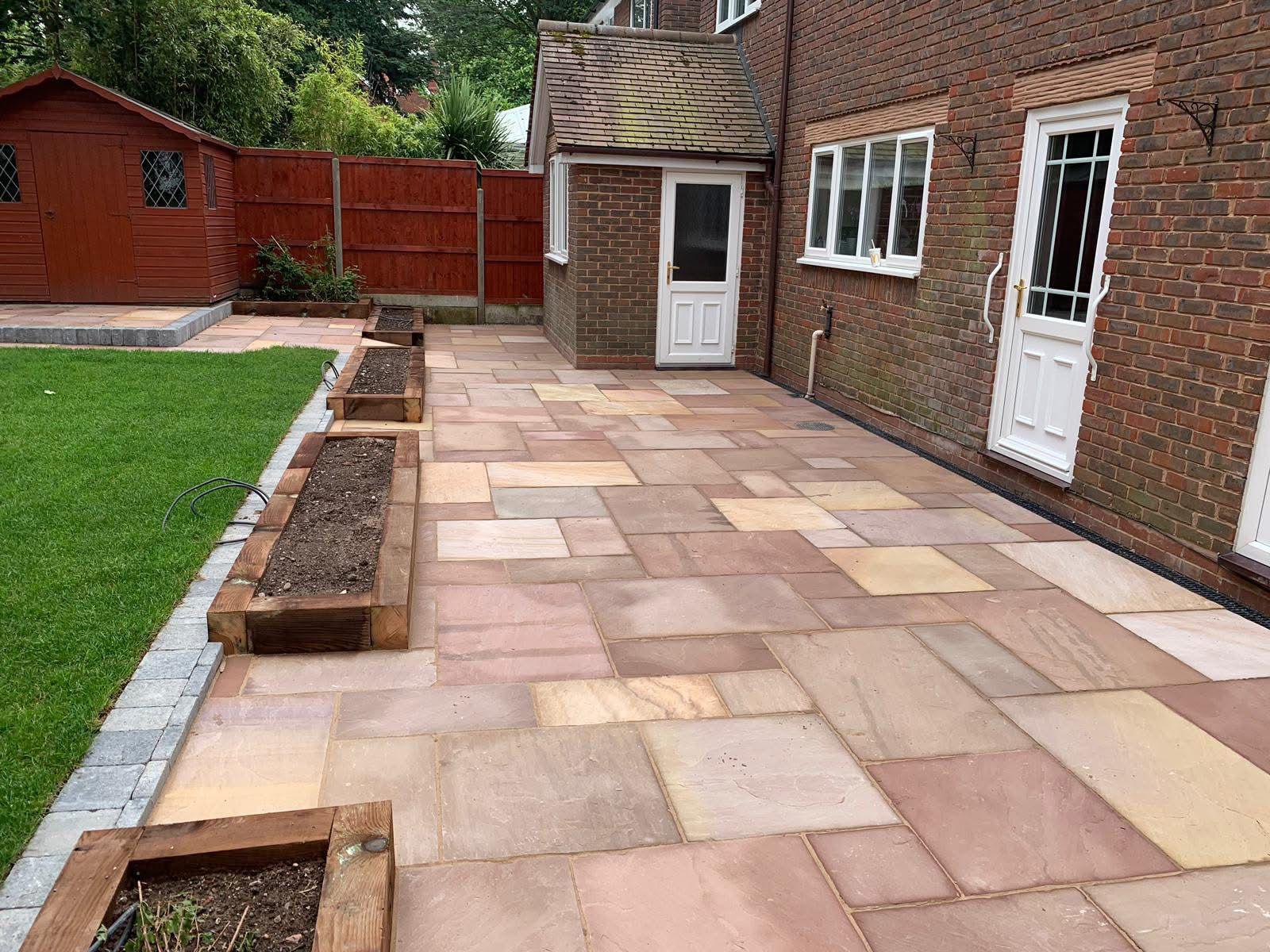 Landscaping and paving work
