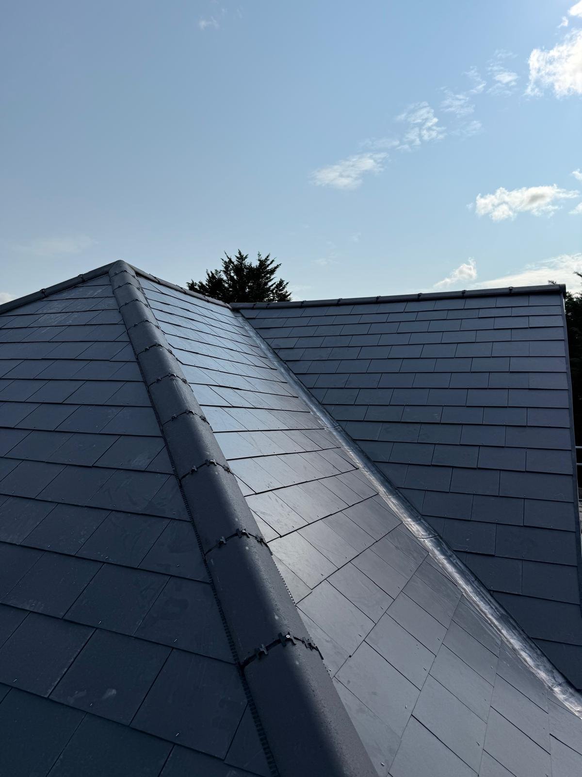 Completed roofing project
