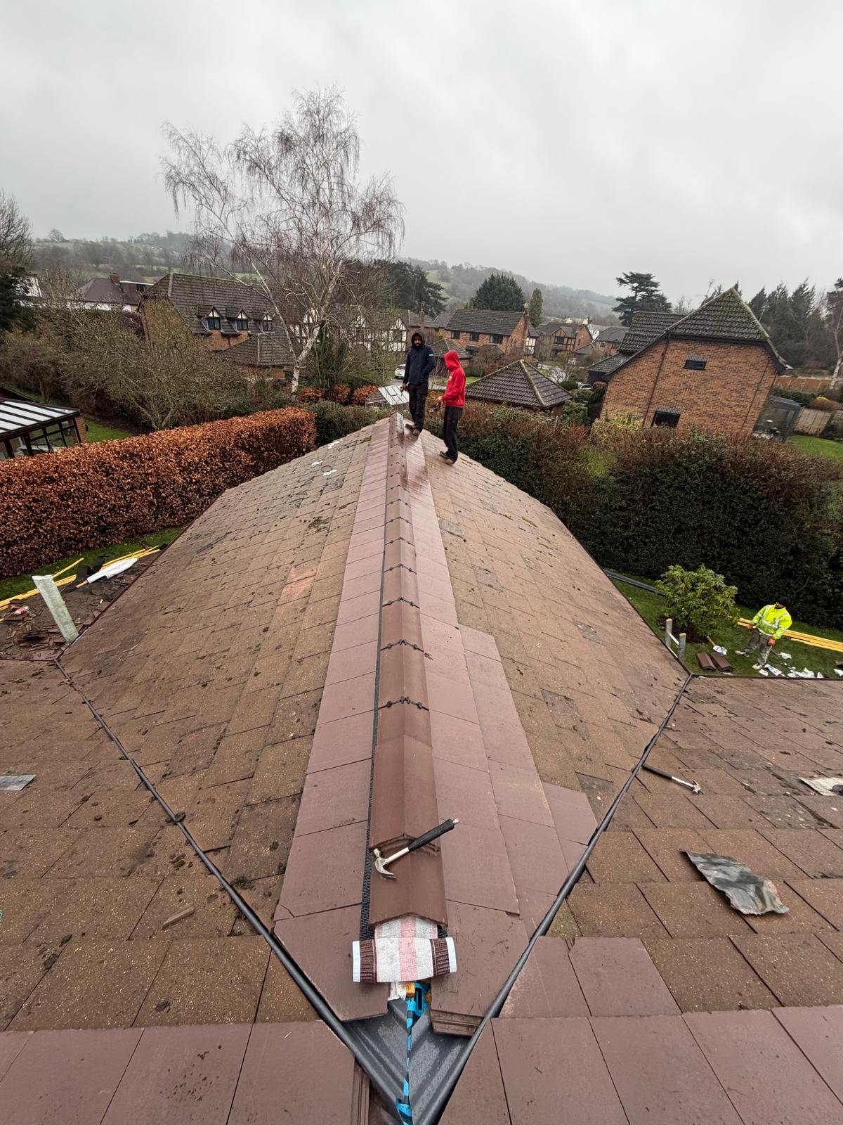 Roofing work example