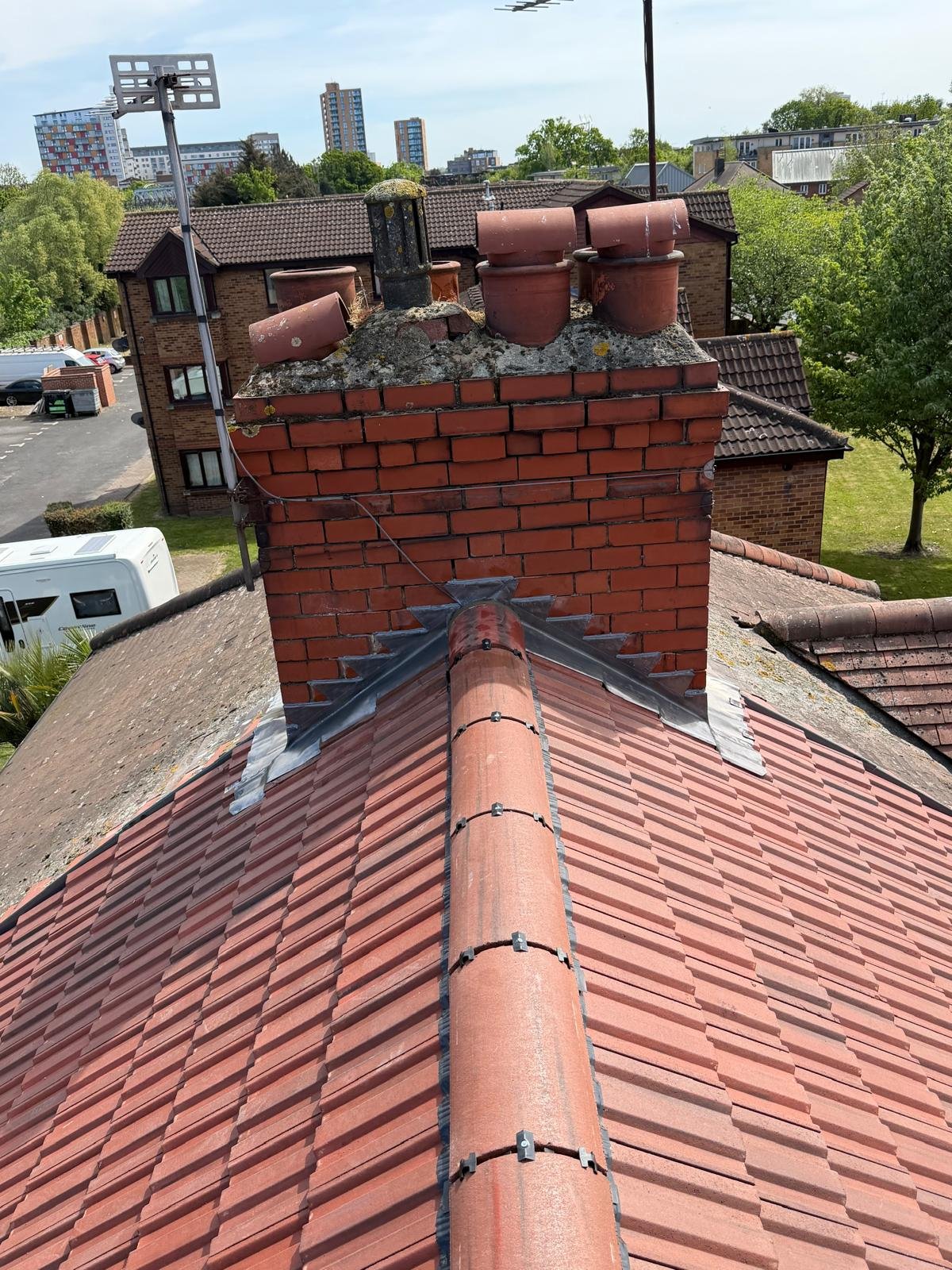 Emergency roofing repair work