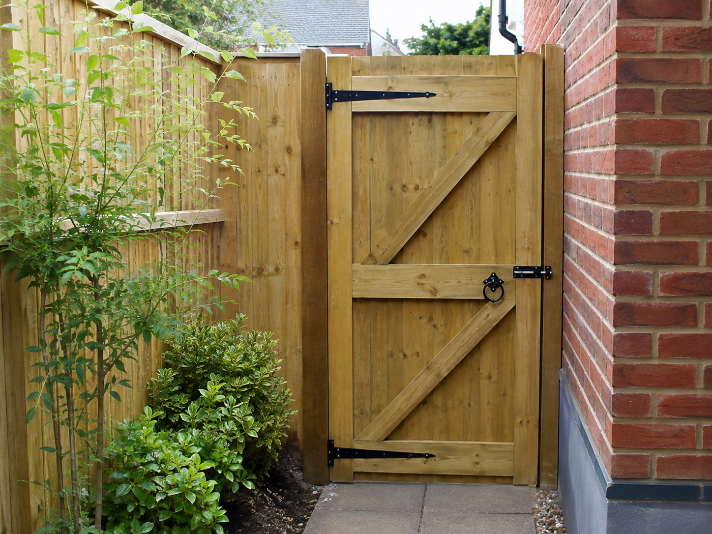 Bespoke timber gate and boundary joinery