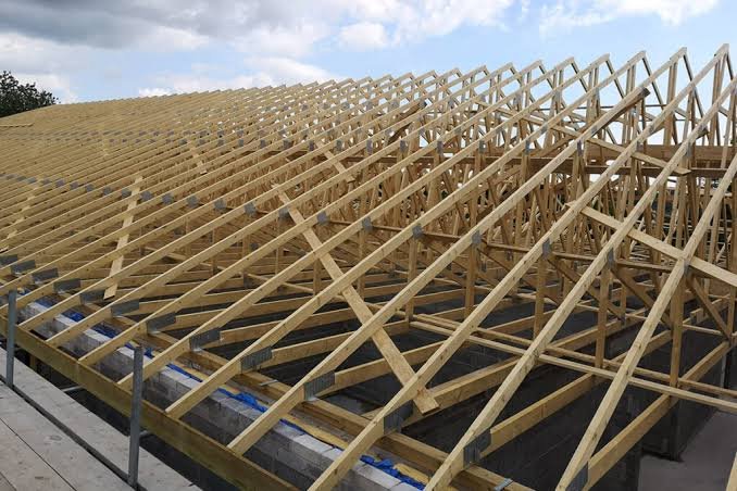 Completed timber roofing project